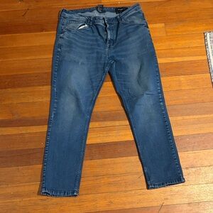 Classic Slim Fit Blue Jeans for Men